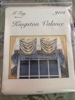 M’Fay Kingston Valance Pattern 9101 Tassel Trim